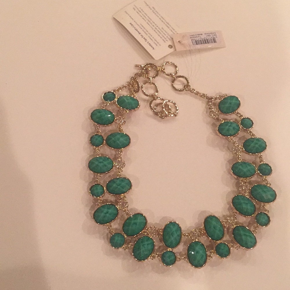 Reversible coral/ turquoise necklace-never worn